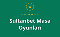 Sultanbet Masa Oyunları masası görseli